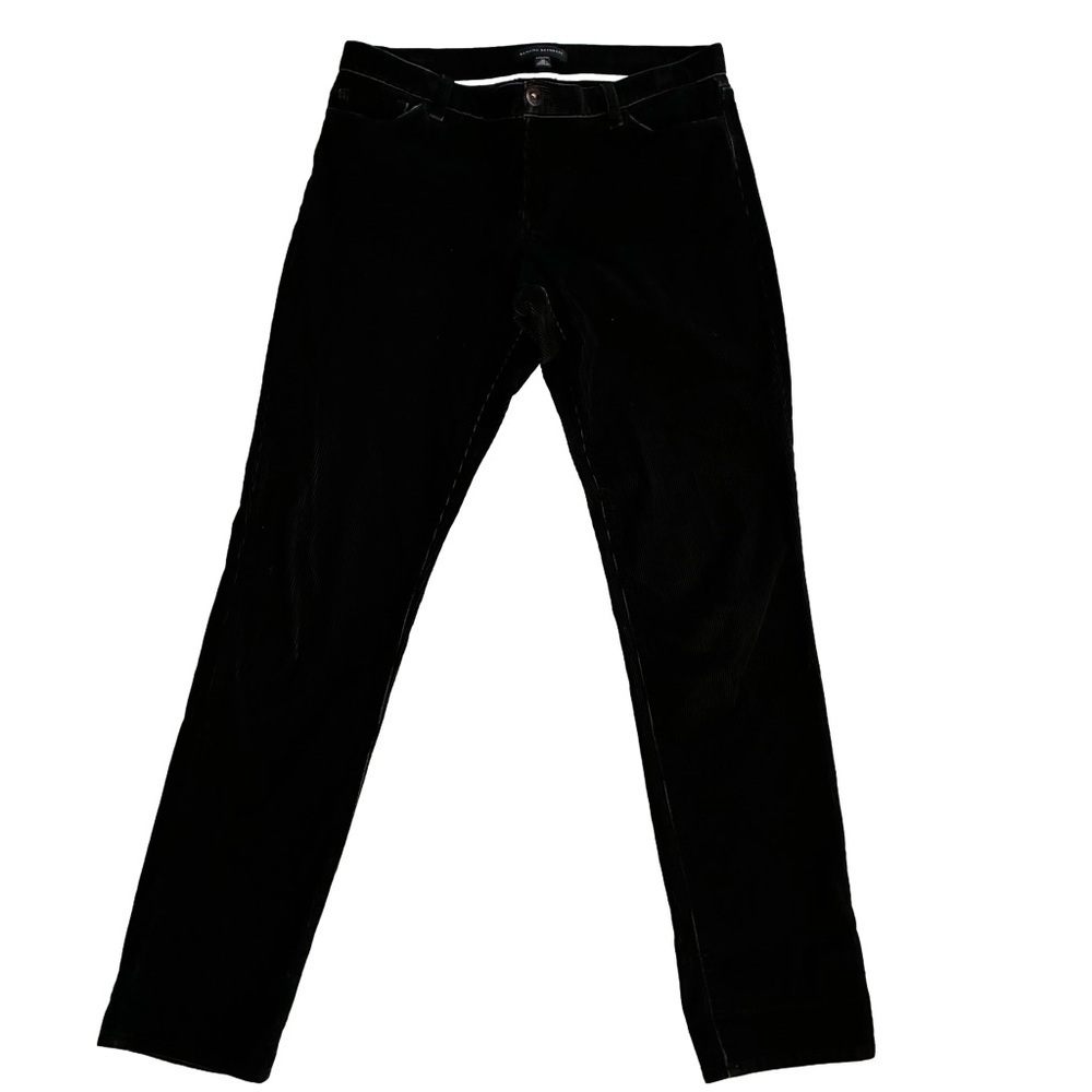 Banana Republic Black Skinny Cord Pants – Size 30 Stretchy Preppy